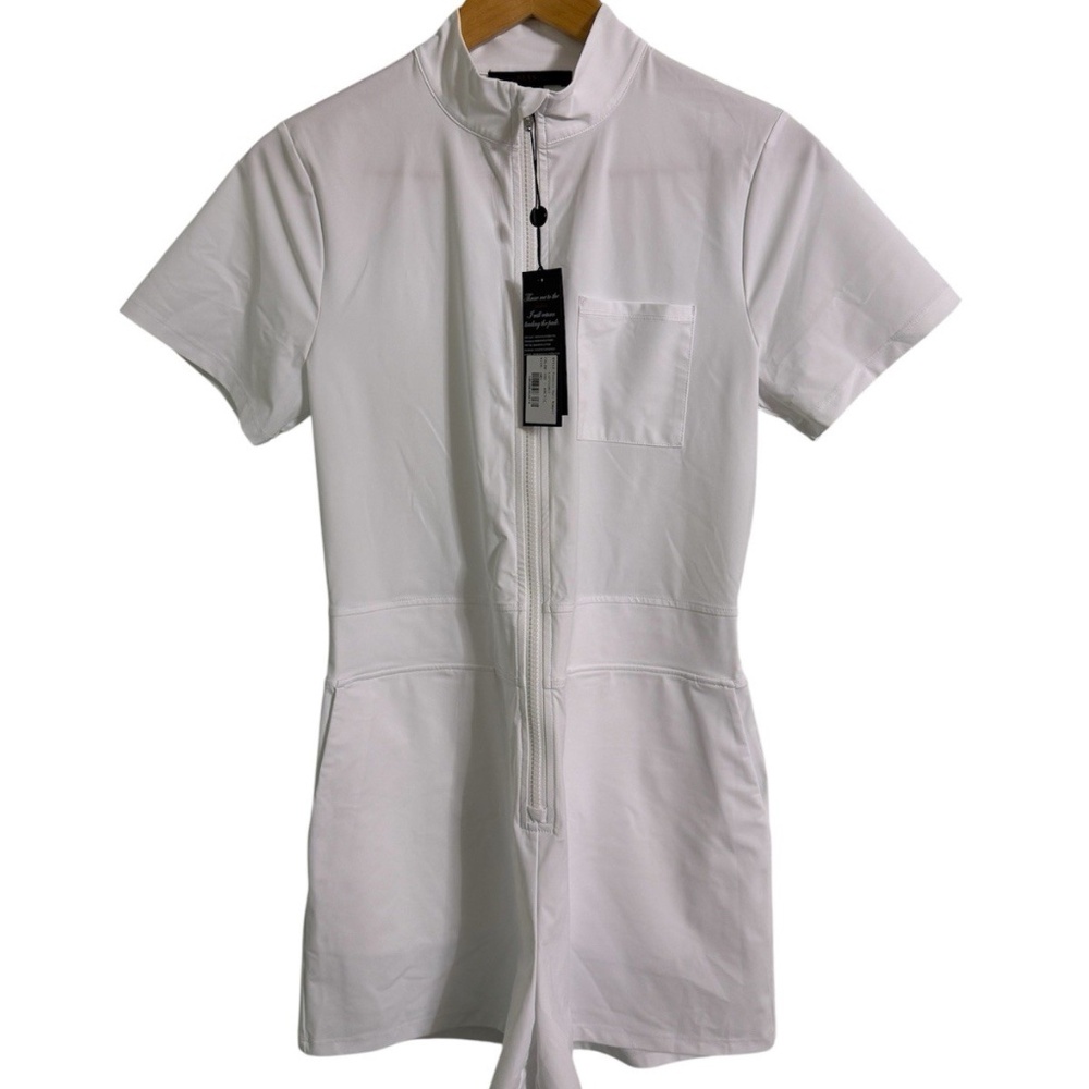 NWT Greyson Phoenix Dani Romper Arctic White Size Small